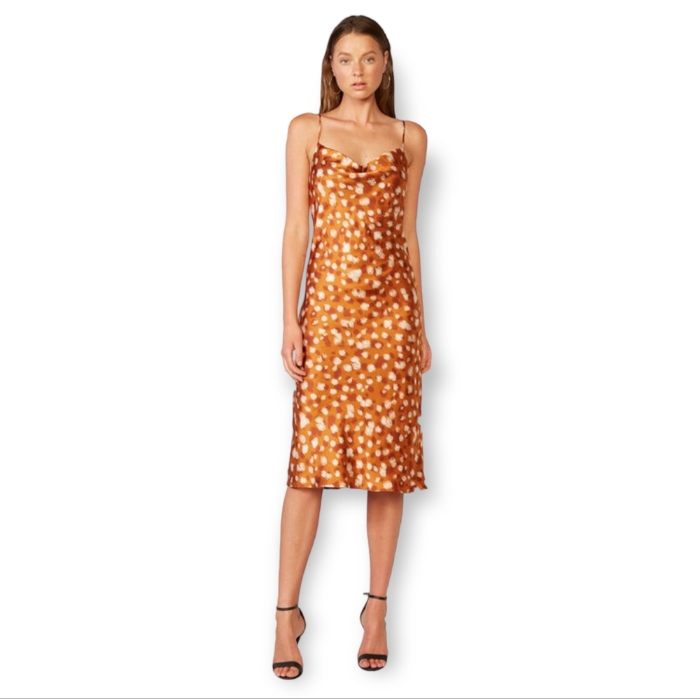 BARDOT Printed Slip Dress in Sketchspot Size Large New with tags NWT